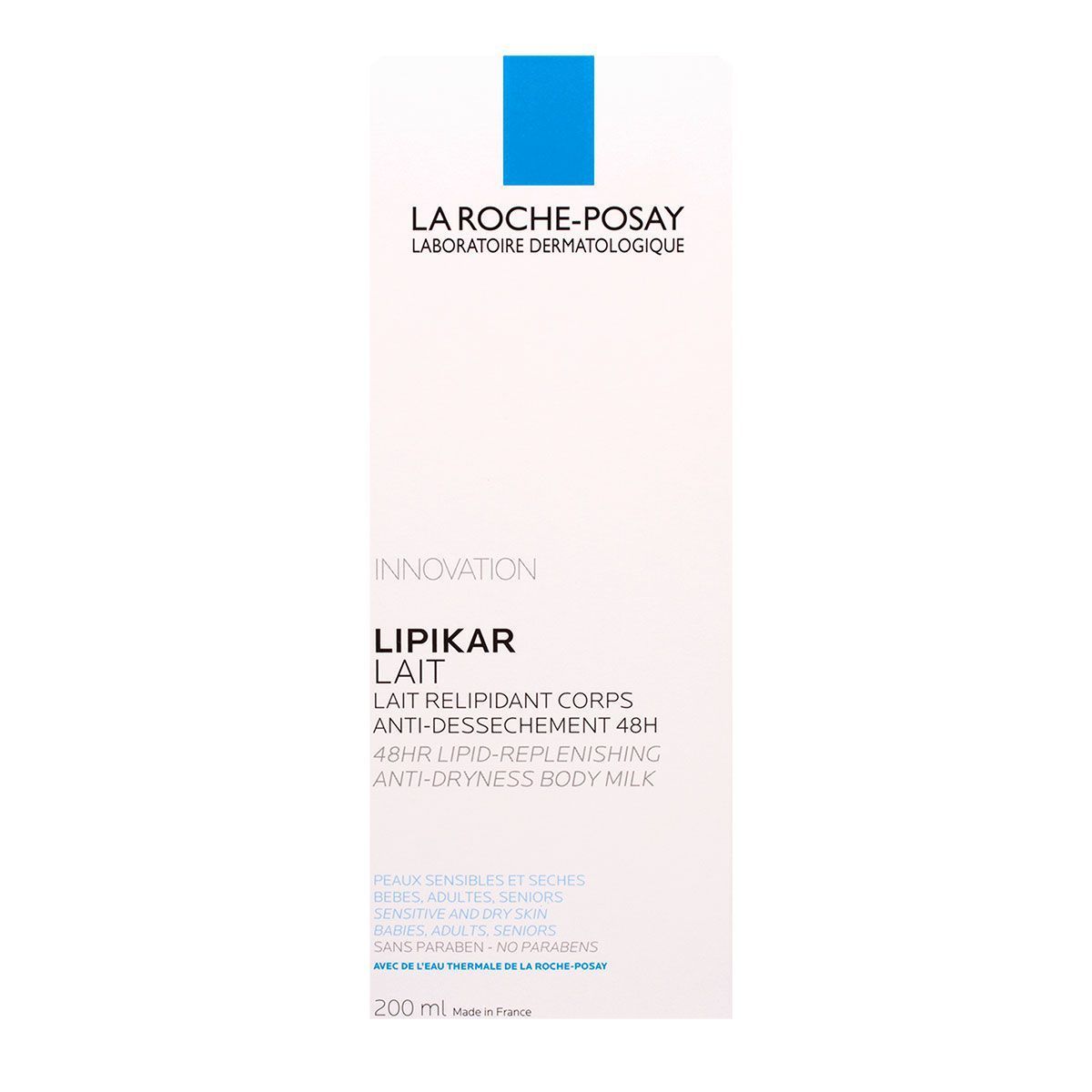 Lipikar Lait Hydratant 48H 200ml - Hydratation Intense Peaux Sèches