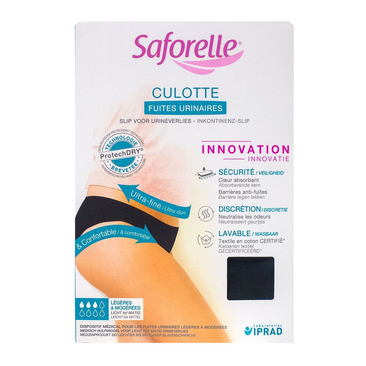Culotte Anti-fuites Lavable Pour Femme - Confortable, Absorbante Et Réutilisable - Taille Haute élastique