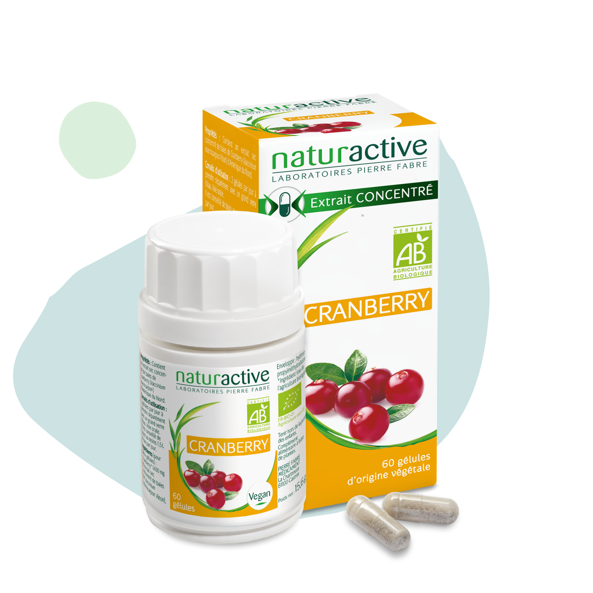 Cranberry Bio Nutrivie 360mg - 20 Ampoules De 15ml, Fabriqué En France, Pour La Santé Urinaire
