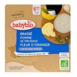 Babybio Brasse Pomme Fleur d'oranger 6 MOIS