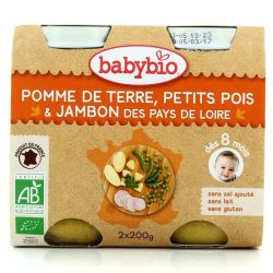 Babybio Alim Inf Pdt Petits Pois Jamb 2P/200G