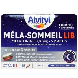 Alvityl Mela-Sommeil Libération Contrôlée Comprimés 15 - Complément pour un Sommeil Régulier