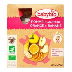 BABYBIO Alim Inf Pomme Orange Banane +6MOIS