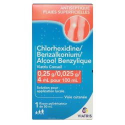 Chlorhex/Benz/Alcool Mylan 50Ml