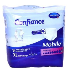 Confiance Mobile Slip Absorbant Taille XL (14 unités)