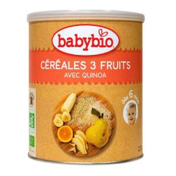 Babybio Far Inst Céréal 3 Fruits 2Âge B/220G