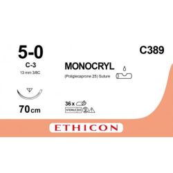 Monocryl 1 13Mm 3/8 Tri C389