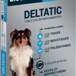 Collier Antiparasitaire Biocanina Deltatic pour Chien (60 cm)