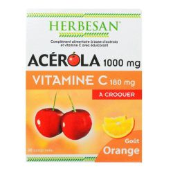 Herbesan Acerola 1000 Cpr Croq Orang B/30
