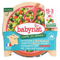 Babynat Leg/Riz/Cabillaud 200G
