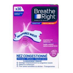 Breathe Right Band Nasal Sensi X30