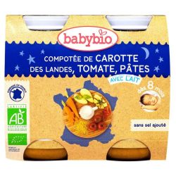 BABYBIO Alim Inf Nuit Carotte Tomate Pate 2/200G