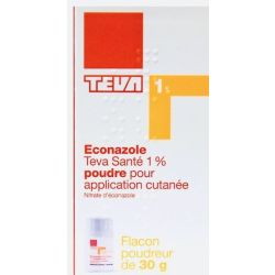 Econazole 1% Teva Pdr Fl 30G