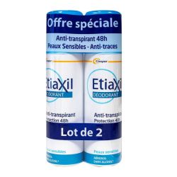 Etiaxil Déodorant Anti-transpirant 48H Aerosol 150Ml X2