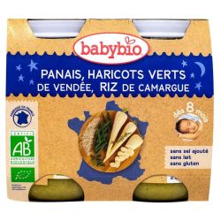 BABYBIO Alim Inf Nuit Panais Haric Riz 2/200G