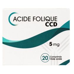 Acide Folique 5Mg Ccd Cpr 20