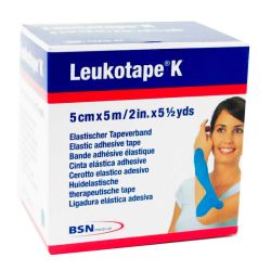 Bande Leukotape K Bleu Ciel 5Cm x 5M