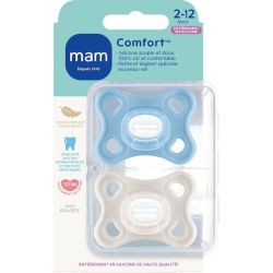 Sucet Mam Comfort Silic 2-12M X2