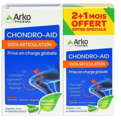 Chrondo Aid 100% articulations 120 + 60 gélules offertes