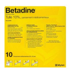 Betadine 10% Tulle Pansement 10