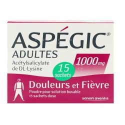 Aspegic 1 000Mg Adulte Sachet 15