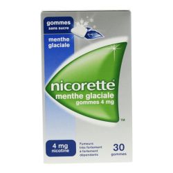 Nicorette 4Mg Gom Méd Ss Suc Men Gl Plq/30Gom