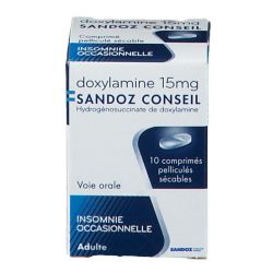 Doxylamine 15Mg Sandoz Conseil Cpr Sec10