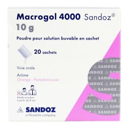 Macrogol 4 000 10G Sandoz Sachet20