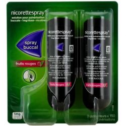 Nicorettespray Menthe Fr 1Mg/Dose Sol Fl2