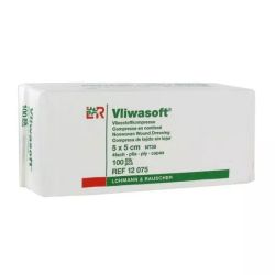 Vliwasoft 5X5 Non Tisse 100Pcs Non Steriles