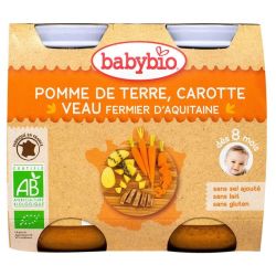 BABYBIO Alim Inf Pdt Carotte Veau 2P/200G