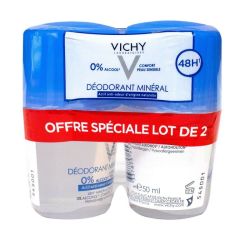 Vichy Déod Ss Sels D'alu 48H 2Billes/50Ml