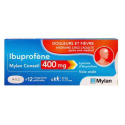 Ibuprofene 400Mg Myl Cons Cpr12