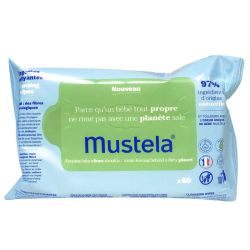 Mustela Bébé Lingettes Nettoyantes Parfumées X60