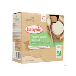 Babybio Brassé AVOINE BANANE 6 MOIS