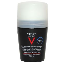 Vichy Homme Déodorant Peaux Sensibles Bille 50ml C