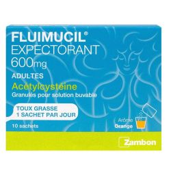 Fluimucil Acetyl 600Mg Glé Buv Adultes 10Sach