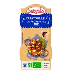 Babybio Alim Inf Nuit Ratatouille Riz 2/200G