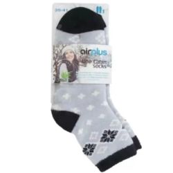 Air Plus Chaussons Aloe Flocon Noir Taille 35-41