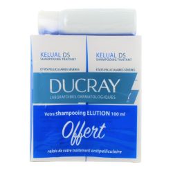 Duo Kelual Ds Shampooing traitant x2 + Elution100ml Offert