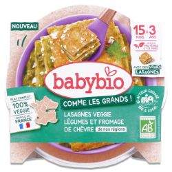Babybio- Lasagnes Veggie Assiette
