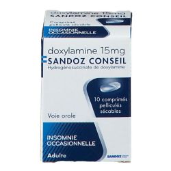 Doxylamine 15Mg Sandoz Conseil Cpr Sec10
