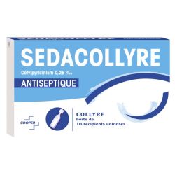 Sedacollyre Cetyl 0,25%Unid 10