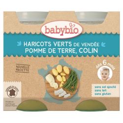 Babybio Alim Inf Pdt Haricots Verts Colin 2P/200G