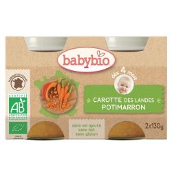 BABYBIO Alim Inf Carotte Potimarron 2P/130G