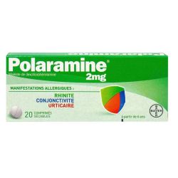Polaramine 2Mg Cpr Secable 20