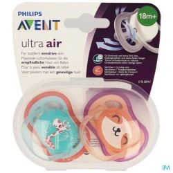 Sucet Avent Ult Air Mix Anim +18M