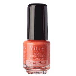 Vitry Mini Vernis Corail Perle 4Ml