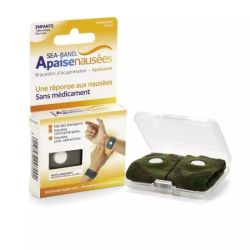 Sea-Band Bracelet Nausées Enfant Vert x2