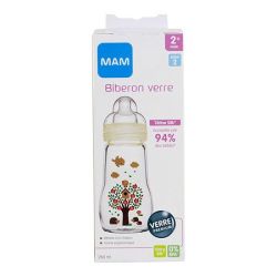 MAM Biberon Verre Feel Good 260 ml, 1 pièce